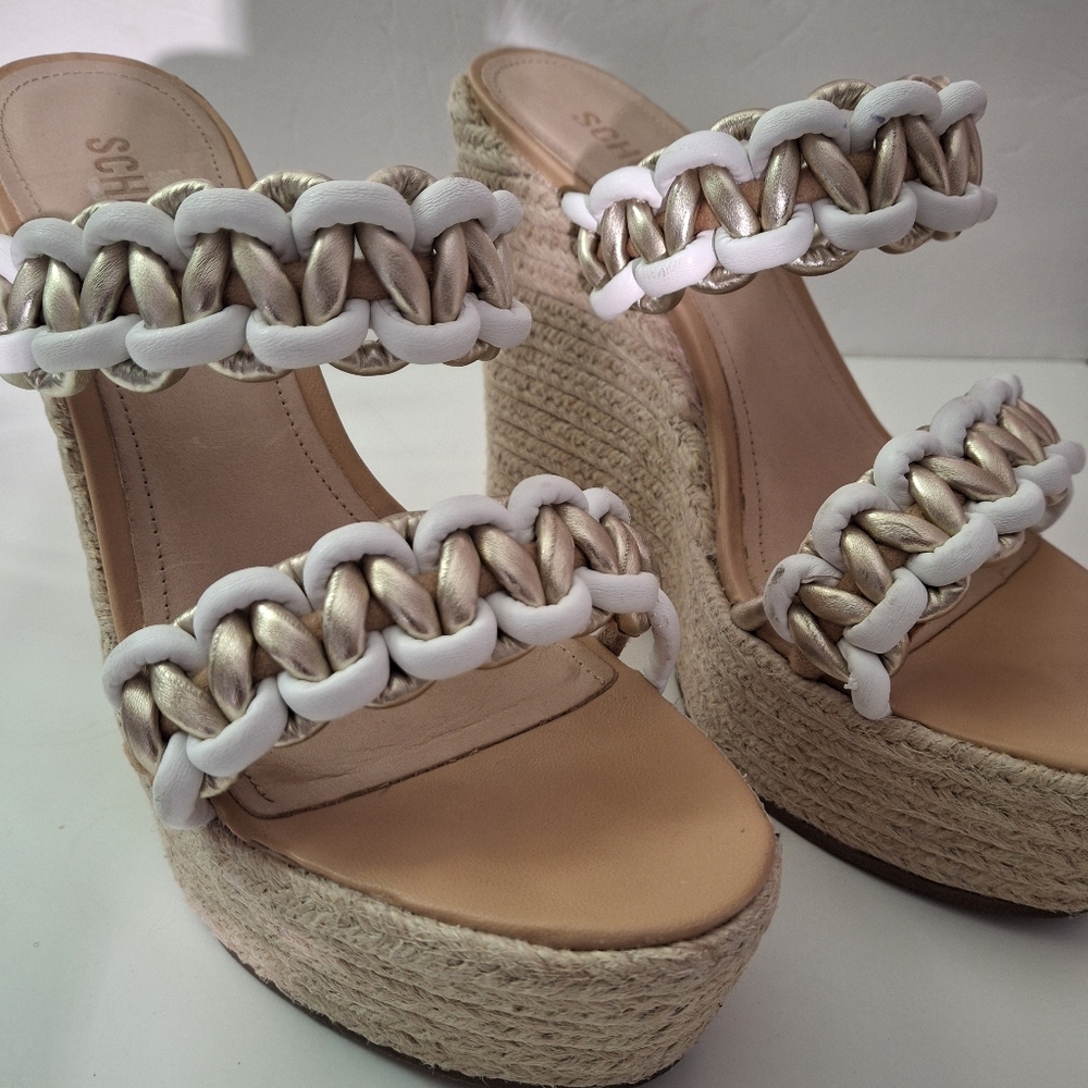 Schutz Espadrille Wedge Platform Sandals